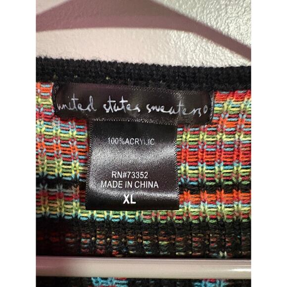 United States Sweaters XL Aztec Southwestern Open Cardigan - Picture 3 of 3